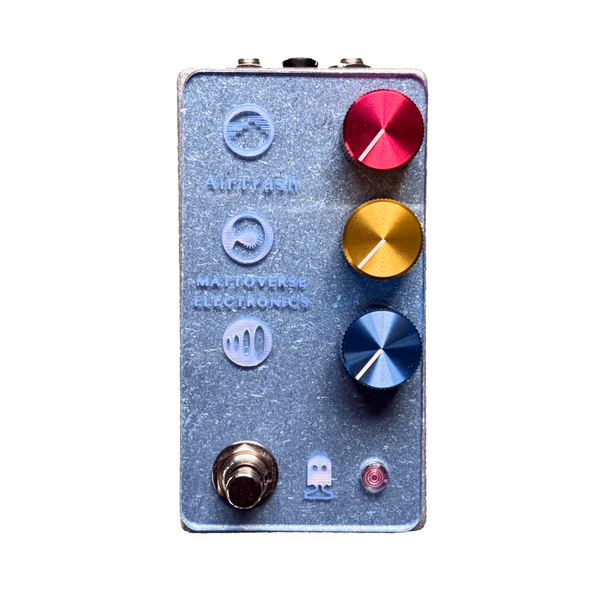 Mattoverse AirTrash - Engraved Transparent Blue Acrylic Faceplate (Pink LED)