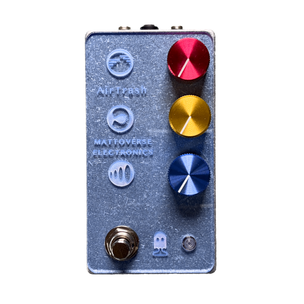 Mattoverse AirTrash - Engraved Transparent Blue Acrylic Faceplate (White LED)