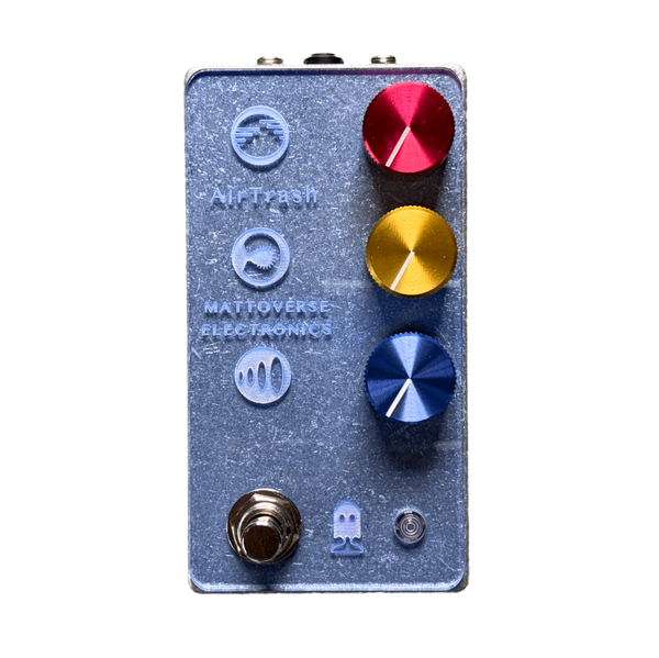 Mattoverse AirTrash - Engraved Transparent Blue Acrylic Faceplate (White LED)