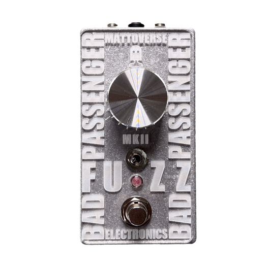 Mattoverse Bad Passenger Fuzz MKII - Pink LED - Engraved Clear Acrylic Faceplate