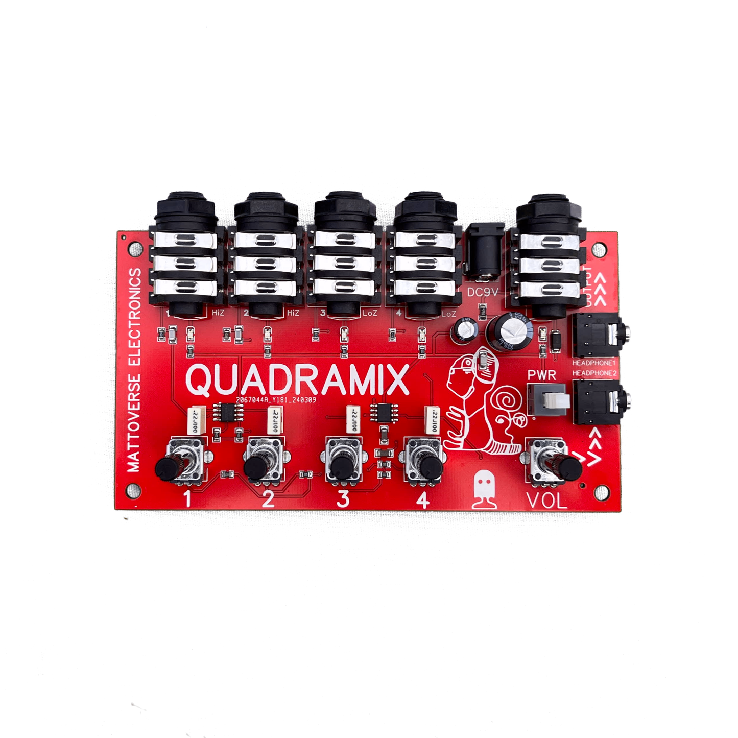 Mattoverse QuadraMix Bare - Mini Mixer/Headphone Amp