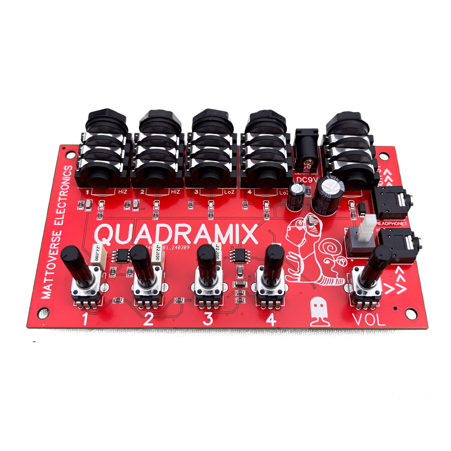 Mattoverse QuadraMix Bare - Mini Mixer/Headphone Amp